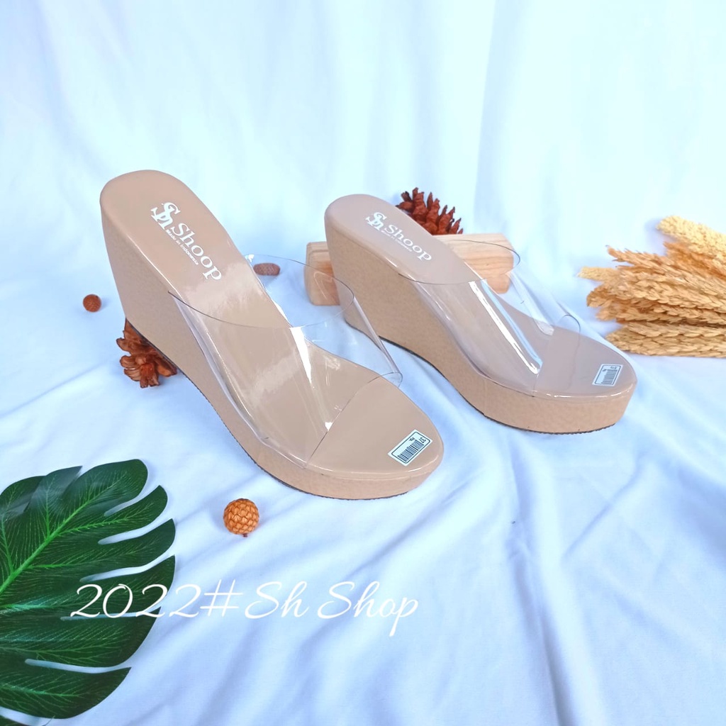 Promo Sandal Wedges Mika Wanita Termurah / Sandal Wedges Wanita Terbaru / Sandal Wanita Original / Sandal Wanita Korea / Sandal Wanita