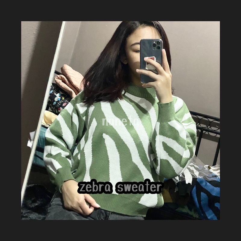 ZEBRA SWEATER RAJUT PREMIUM ALLSIZE