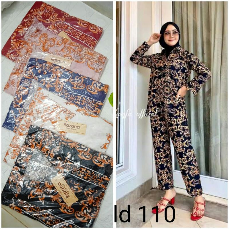 setelan kemeja wanita sultan/setelan pajamas