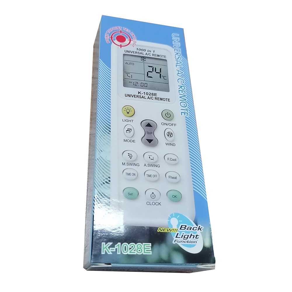 CHUNGHOP Universal AC Remote Controller with Flashlight