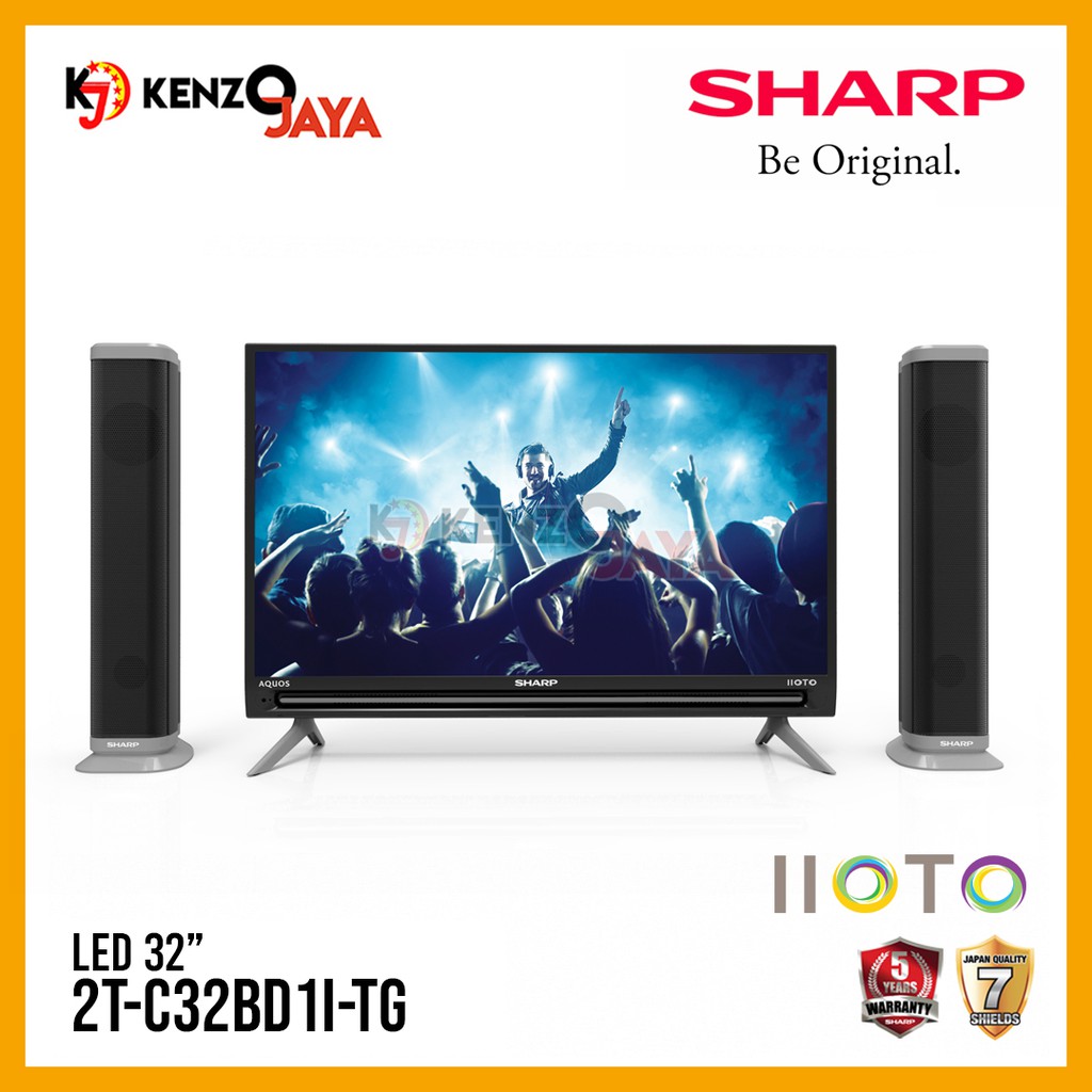 LED TV SHARP 32" IIOTO Speaker Tower 2T-C32BD1I