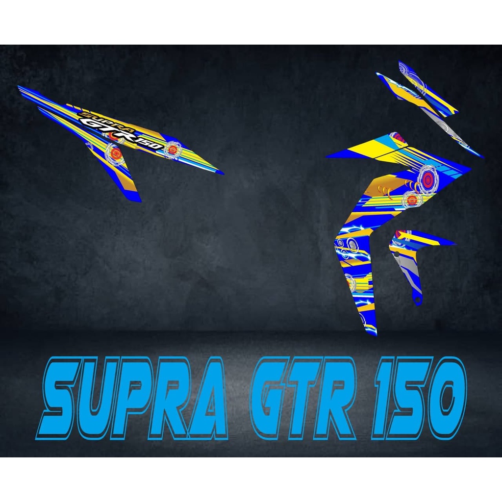Stiker motor supra gtr 150