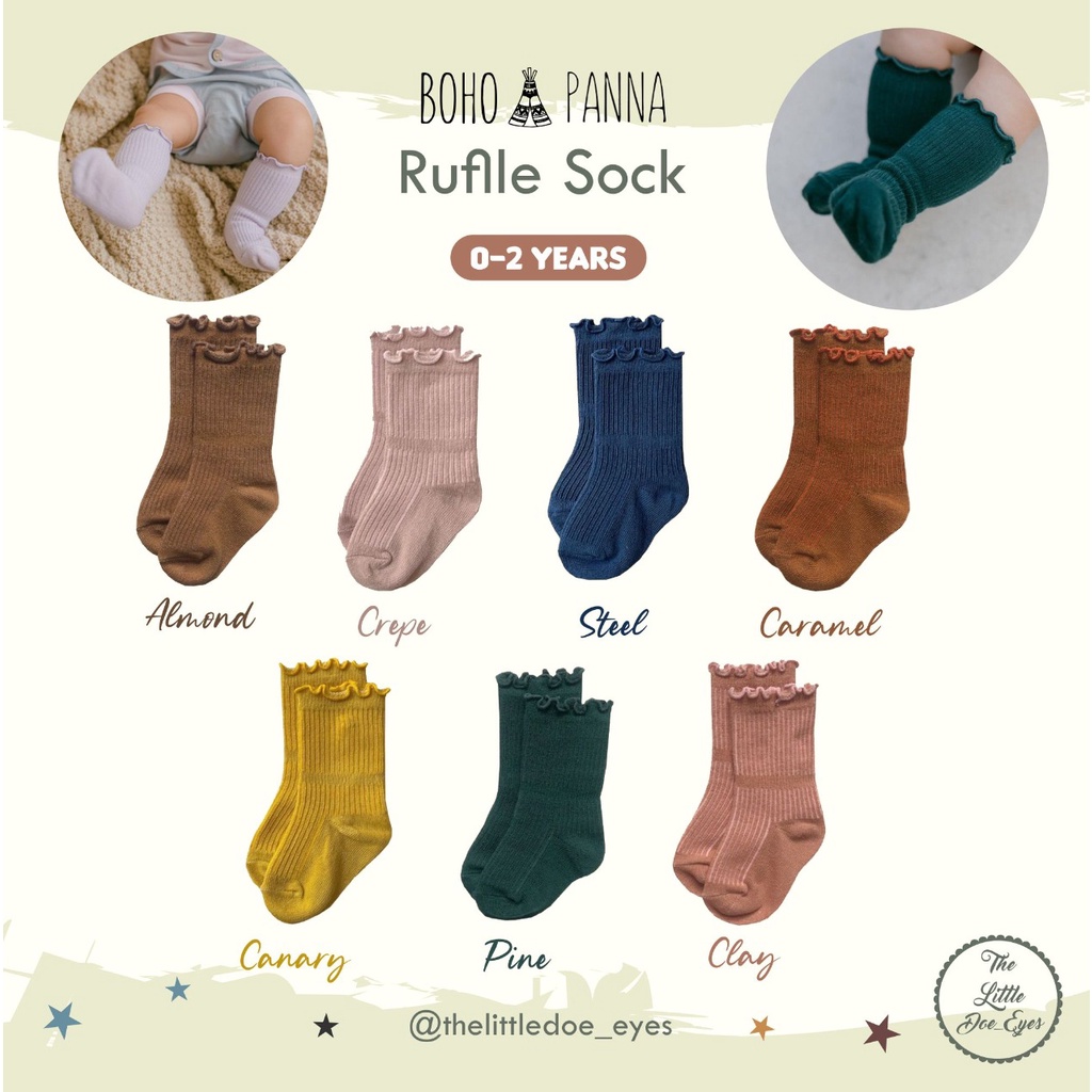 Bohopanna Ruffle Sock - Kaos kaki anak bayi