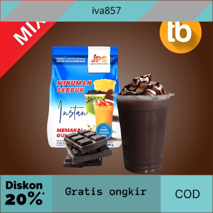 

PROMO JPS Dark Choco Mix (Bubuk Minuman Dan Makanan) 1kg GRATIS ONGKIR