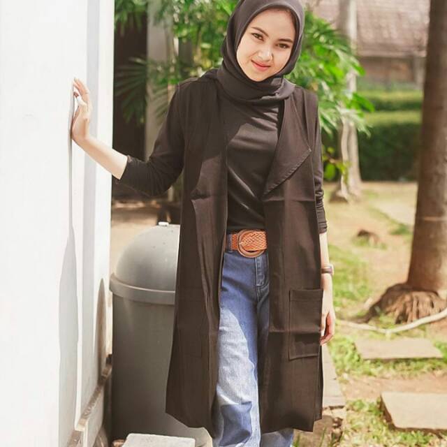 H&M blazer hitam formal|H&m vest|H&m outer|hnm blazer kantor | office blazer wanita kantor kerja jas