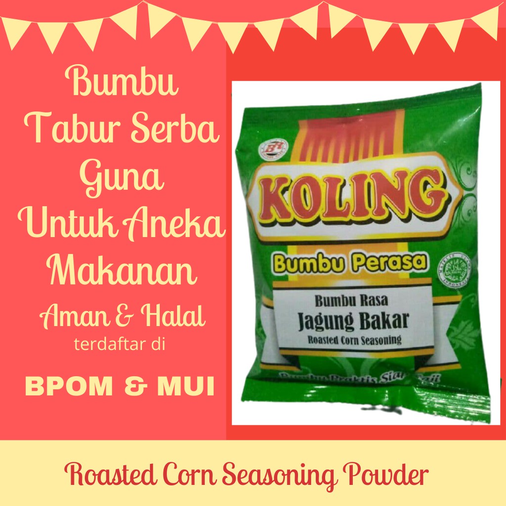 

Bumbu Tabur Instan Siap Pakai Rasa Jagung Bakar|Roaster Corn Seasoning Powder|Bumbu Serba Guna &Aman