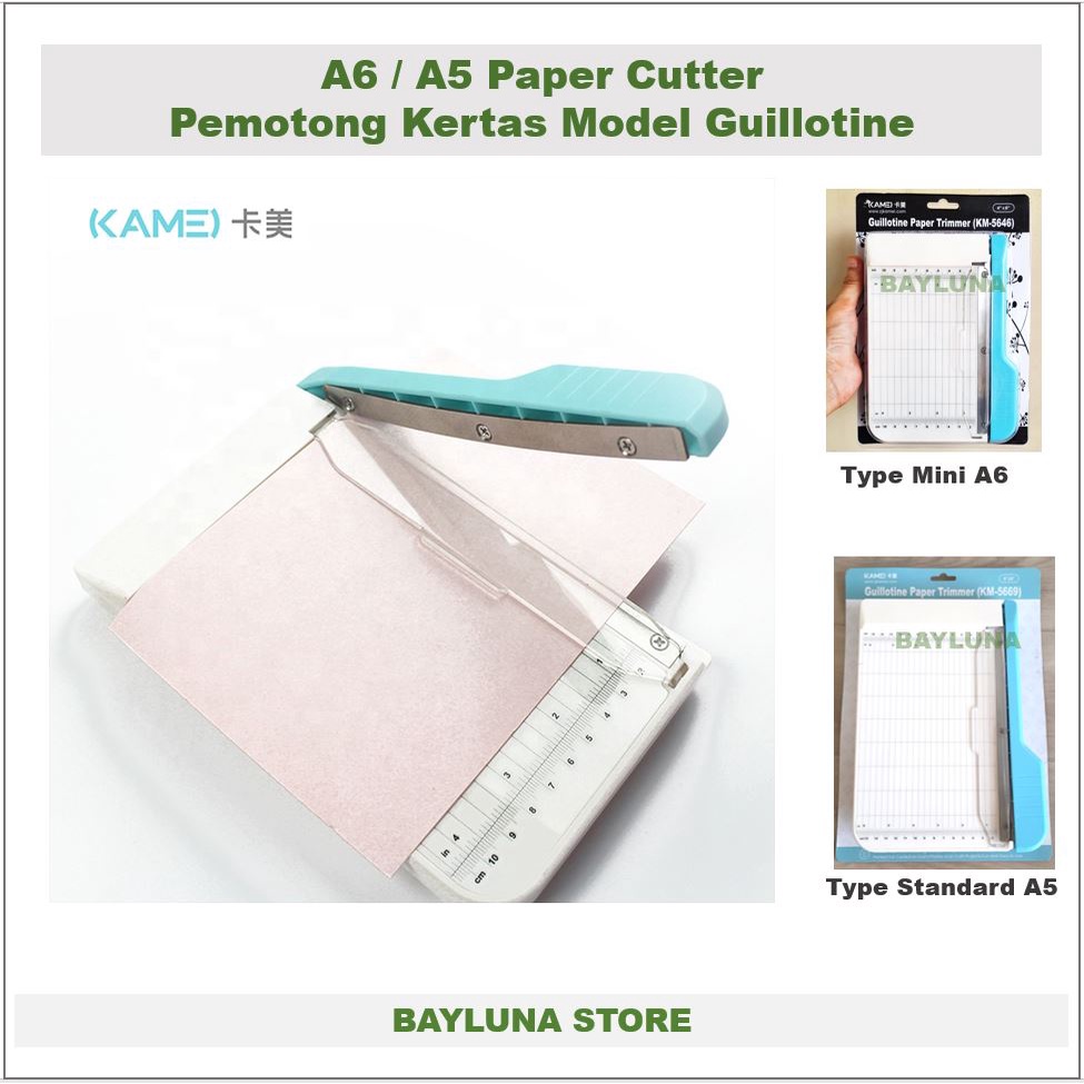 Bayluna | 6&quot; or 9&quot; Portable Precision Paper Trimmer Guillotine Photo Paper Cutter Coupon Office Work Home