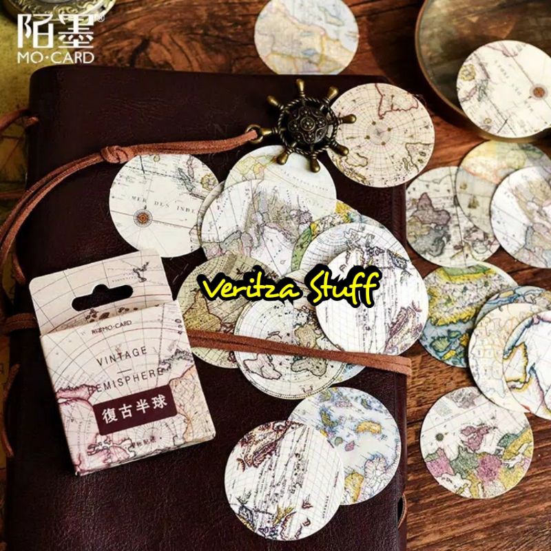 

Veritza Deco Sticker Pack Vintage Map Edition#Scrapbook#Diary#Planner