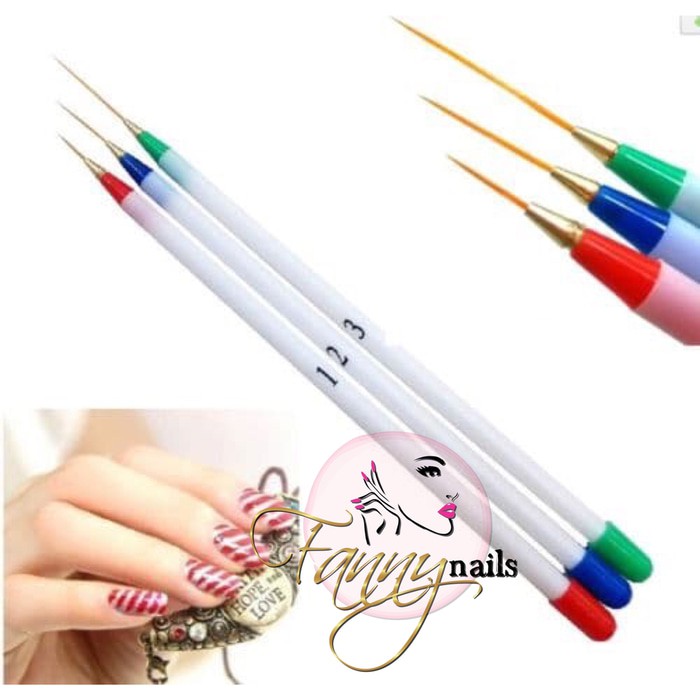 Kuas garis nailart / brush nailart liner detailing stripping brush