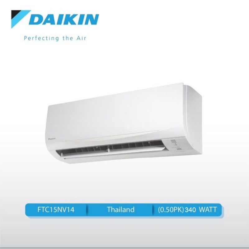 AC DAIKIN 1/2 FTC-15NV14 Standart THAILAND R32 + Instalasi pemasangan