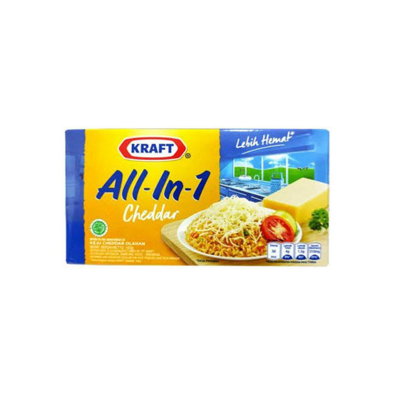 

Keju kraft all in 1 160 g keju parut keju chedar olahan