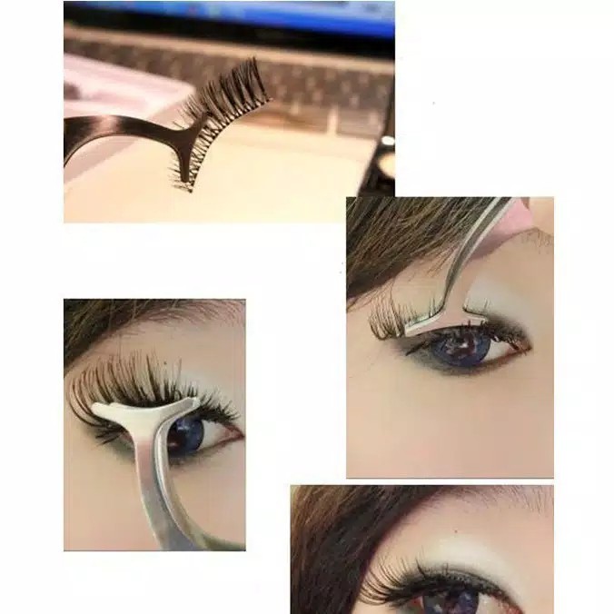 Pinset Bulu Mata eyelash / Alat bantu penjepit bulu mata