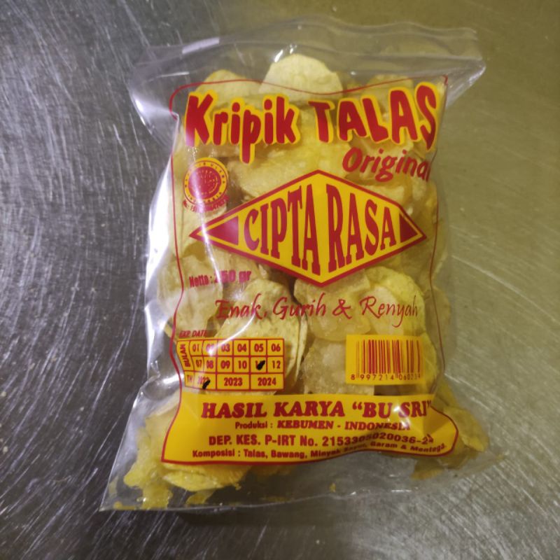 

KRIPIK TALAS RASA ORIGINAL ASLI CIPTA RASA KEBUMEN