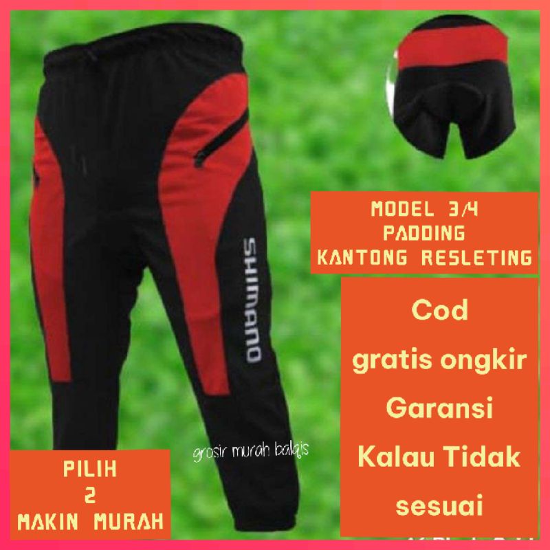 CELANA SEPEDA 3/4 PRIA BIG SIZE JUMBO / CELANA GOWES JUMBO / CELANA SEPEDAH JUMBO / CELANA BERSEPEDA