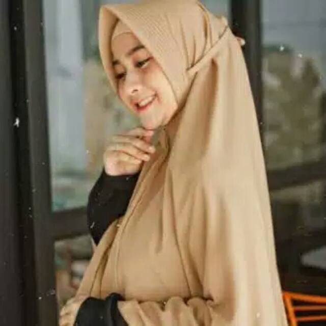 jilbab bergo jersey tasya jumbo / hijab instan jersey jumbo 90 x 100/jumbo  OVAL