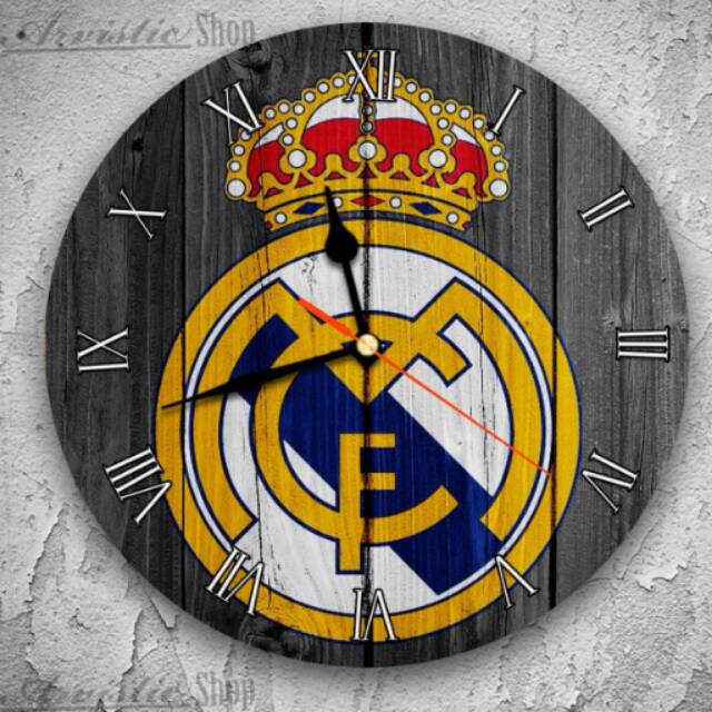 Jam Dinding Vintage Real Madrid