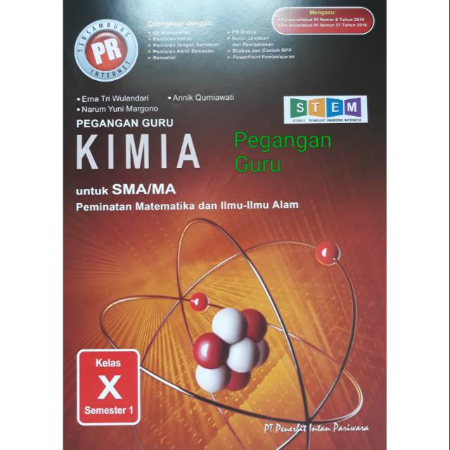 Buku Pg Pegangan Guru Soal Kunci Pr Lks Kimia Kelas X Semester 1 K13 Revisi Limited Edition Shopee Indonesia