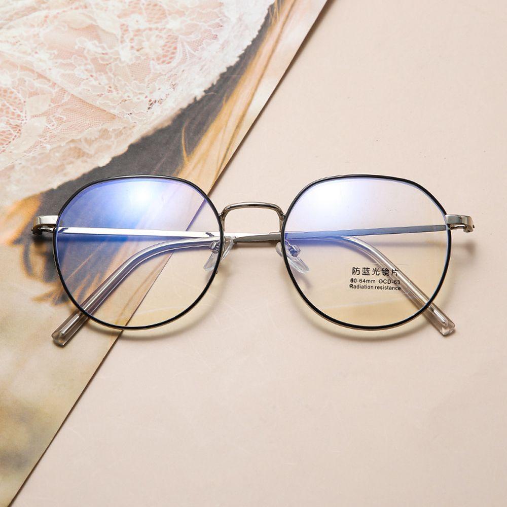 Mxbeauty Kacamata Komputer Fashion Korea Cahaya Biru blocking Vintage Metal Frame Eyewear