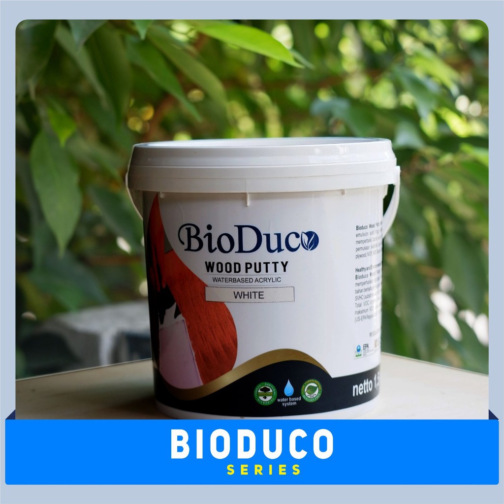 Plamir Dempul Kayu Putih Water Based | BIO DUCO WOOD PUTTY 1,5kg