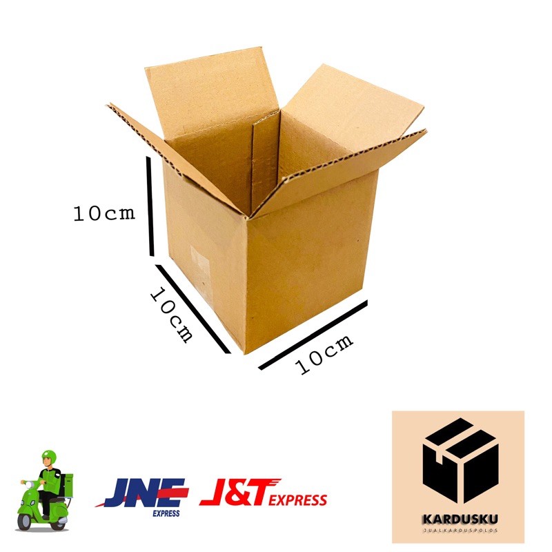 

kardus box polos baru uk 10x10x10 cm