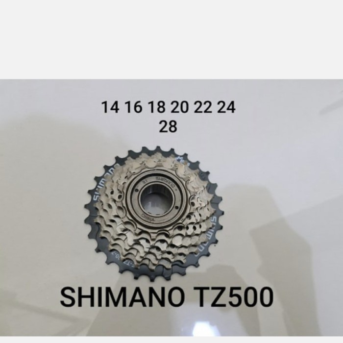 Sprocket/ Freewheel Shimano TZ500-7 speed 14-28T drat ulir