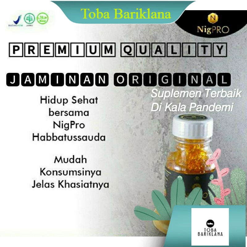 NIGPRO KAPSUL HABBATUSSAUDA PREMIUM EXTRA PROPOLIS NIG PRO KAPSUL HABBATUSSAUDA 100