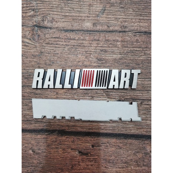 Emblem mobil stainlessb steel RALLI ART