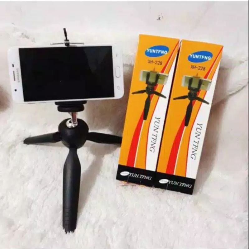 Tripod Hp Yunteng Mini 228 Free Holder U Dudukan Hp Panoramic Rotat