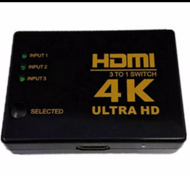 Durable 4K 1080P 3 Port HDMI HDTV 3D Video Switch Switcher Selector Splitter