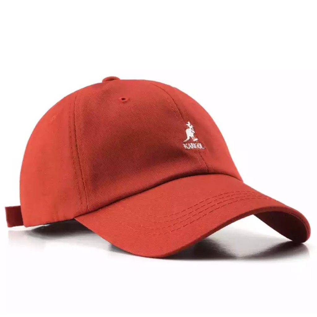 Topi baseball kaktus cream-Kangguru bata