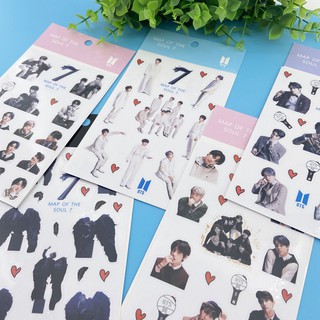  Stiker  PVC Transparan  Gambar BTS BTS Shopee Indonesia