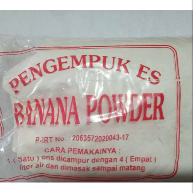 

Pengempuk es banana powder 250 gram