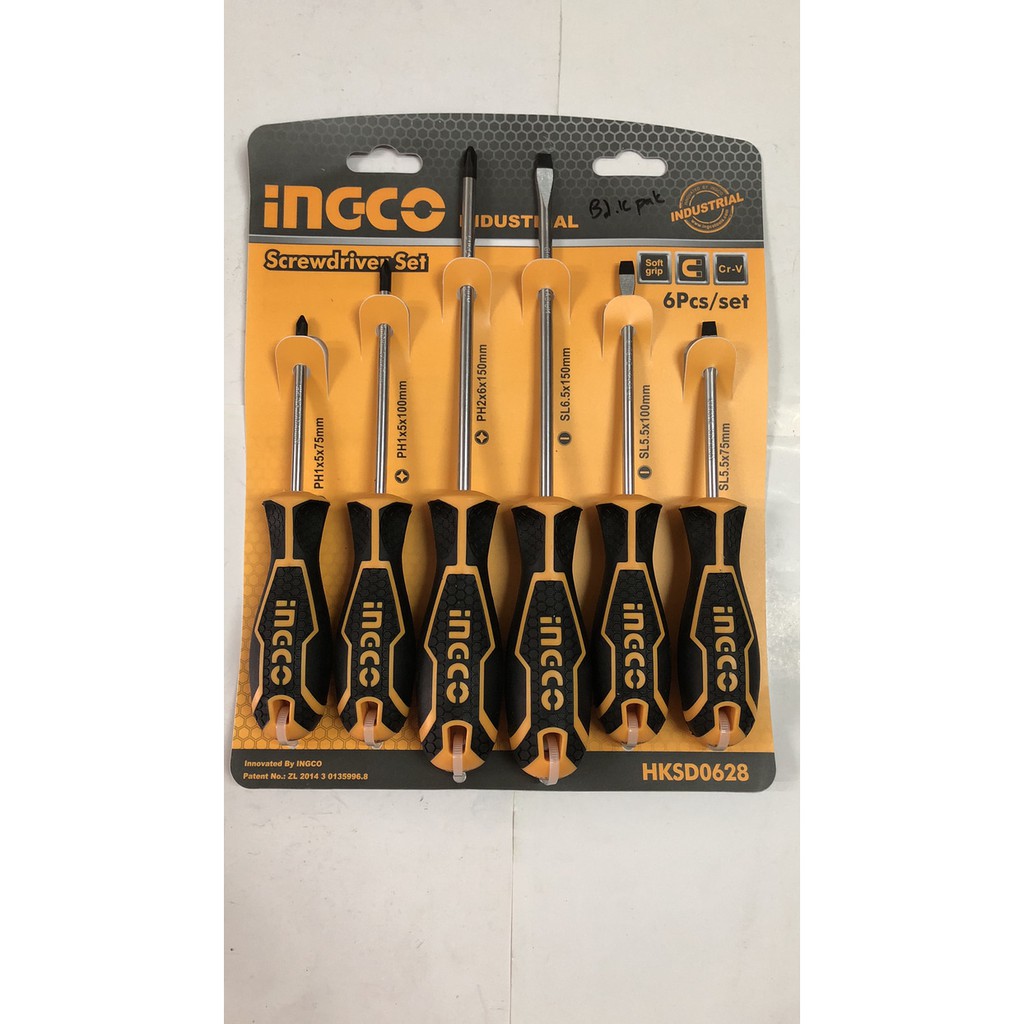 Obeng Gagang Karet set 6 pcs INGCO Industrial