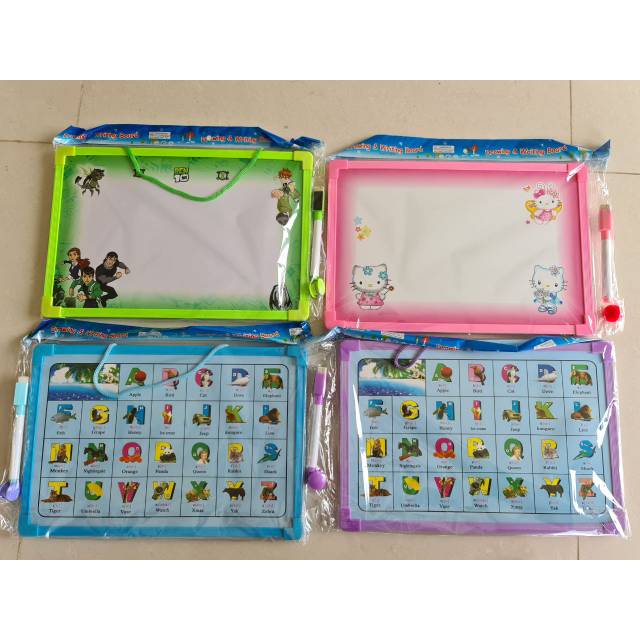 

Papan Tulis Karakter Anak Sudah termasuk 1pcs spidol dan 2pcs magnet MOTIF RANDOM