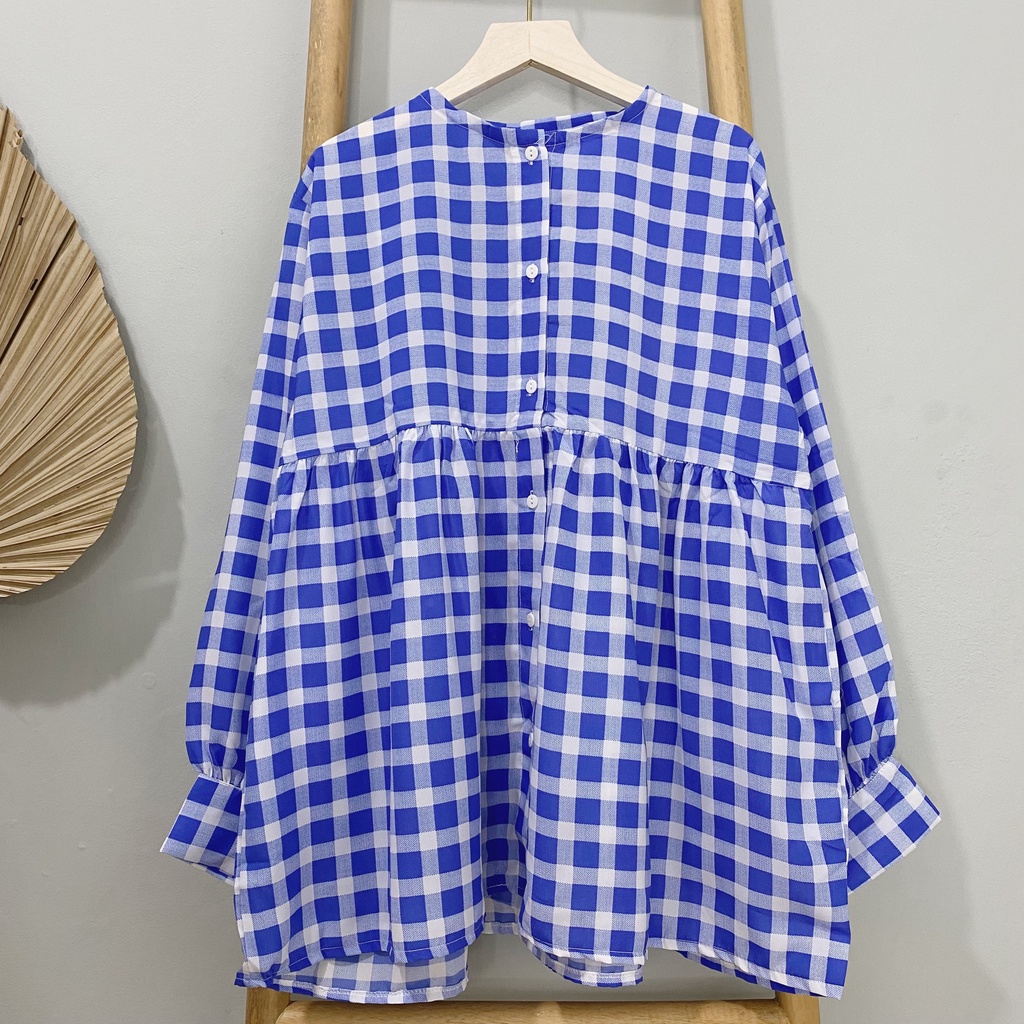 KEMEJA BLOUSE OVERSIZE  RAIN PREMIUM SHIRT BTS B499