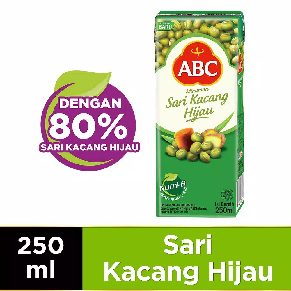 1 DUS ISI 24PCS ABC SARI KACANG HIJAU 1 DUS
