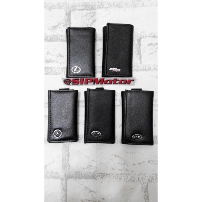 G4O7 Dompet STNK Gantungan Kunci Mobil Kulit Lexus Chevy Mercy Hyundai KIA Terkini