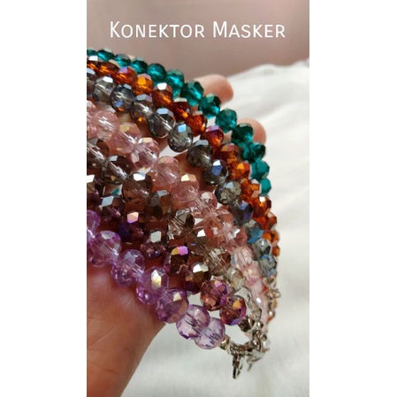Konektor masker / konektor masker hijab / konektor masker kristal