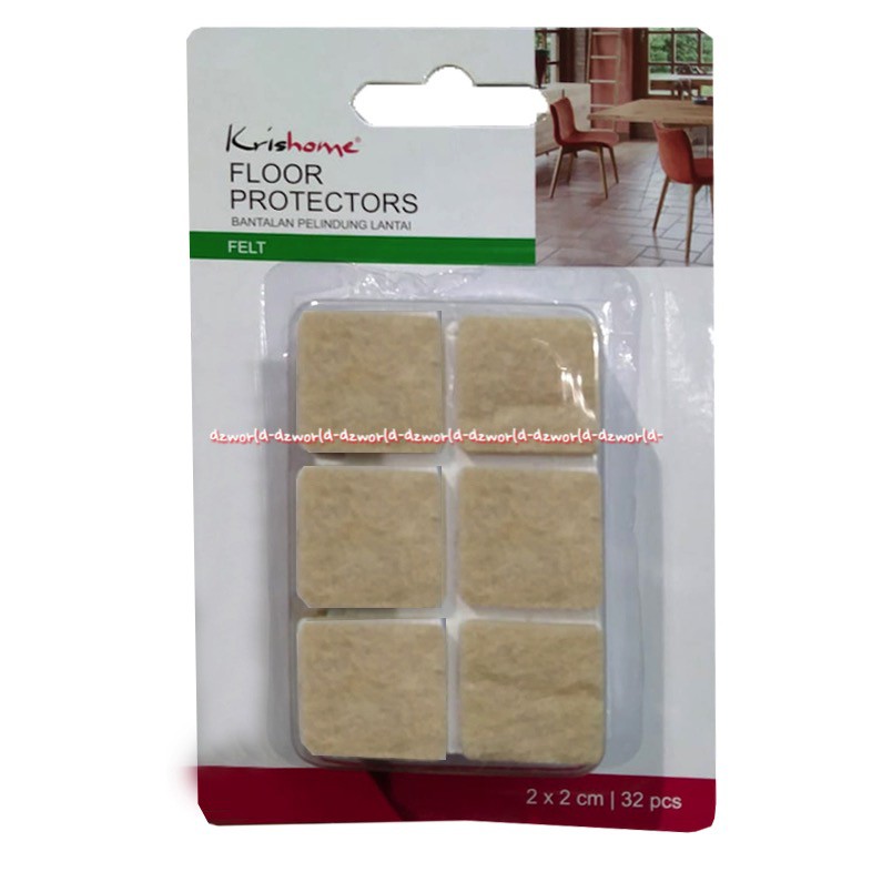 Krisbow Floor Protectors Light Duty Felt 2cm Alat Alas Penggangal Ganjal