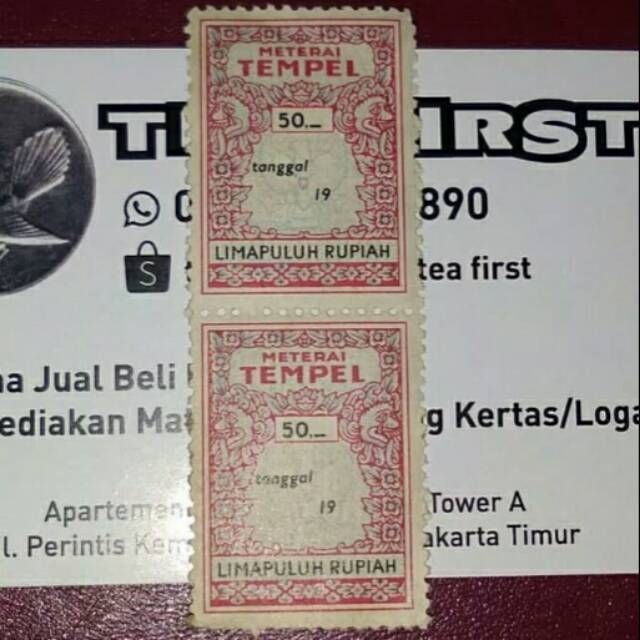 MATERAI 50 RUPIAH 1976-1976 BARU