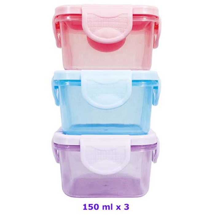 Baby Safe Food Container FC003 Wadah Makanan Isi 3 150ml