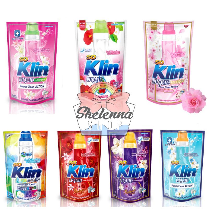 Soklin Cair 750ml / 720ml Soklin Liquid / So klin Deterjen Cair