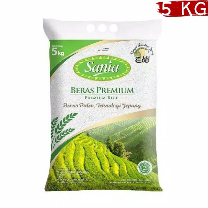 Jual BERAS SANIA PREMIUM 5 KG Shopee Indonesia