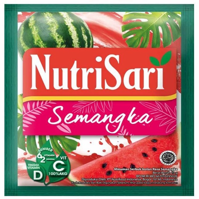 

Nutrisari Rasa Semangka Ecer Satuan 13gr