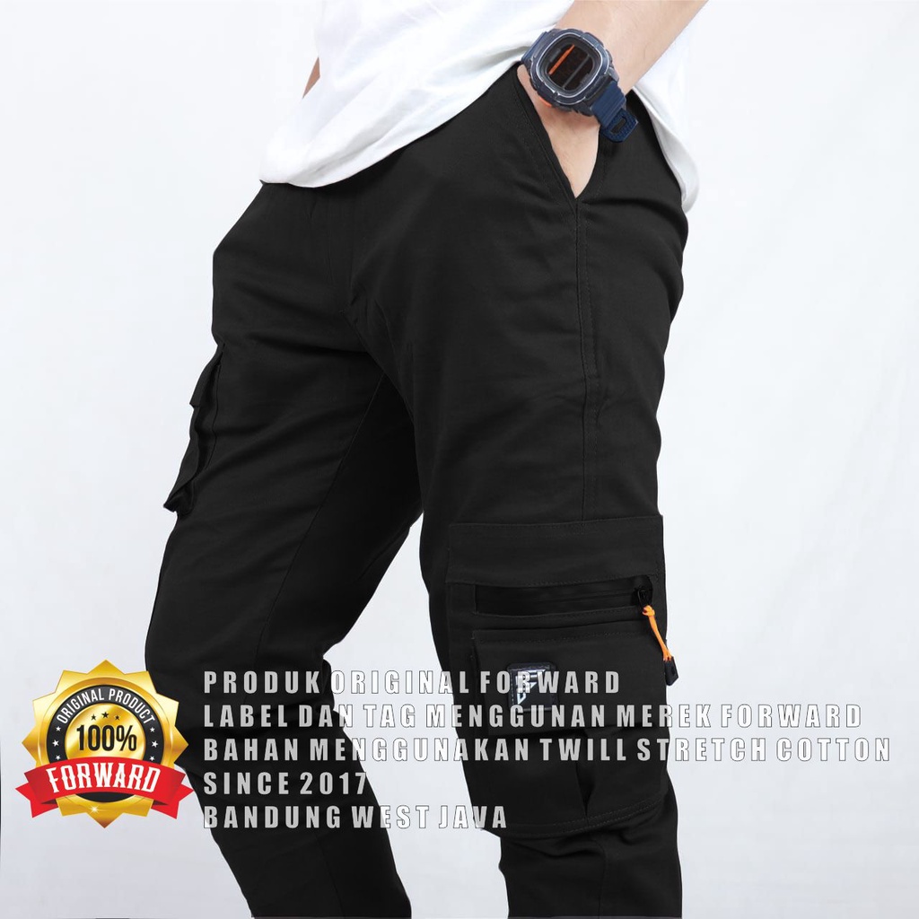 Celana Cargo Joger Jogger Training Poket Casual Forward System