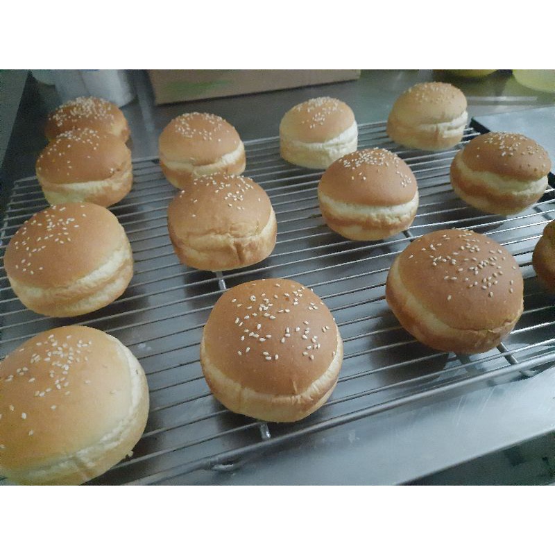 

bun burger / roti burger lembut home made