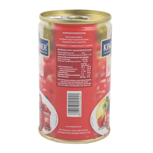 

sa2011aa Paket 2 Pcs King'S Fisher Sarden Mini Saus Tomat Makanan Kaleng 155 G Xa20X1