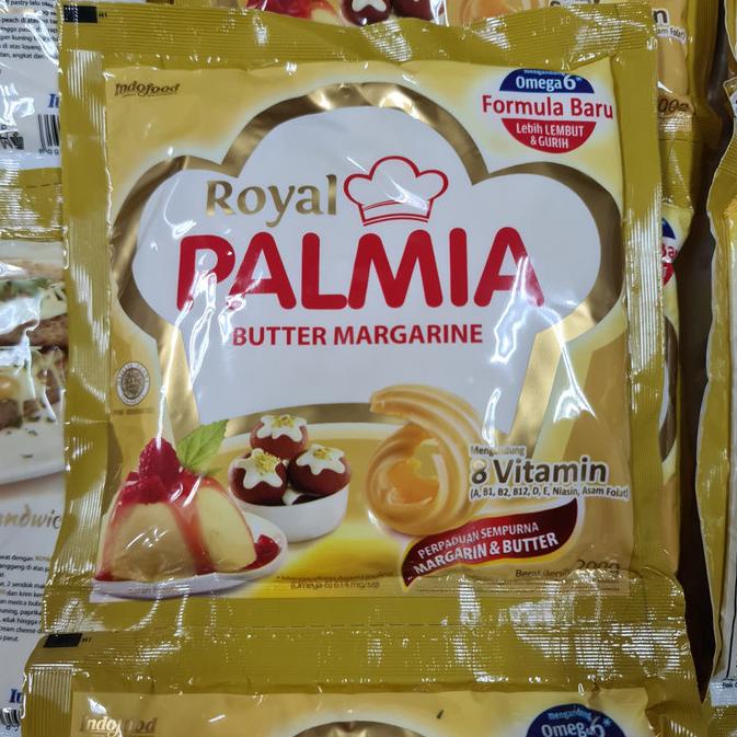 

Margarine PALMIA ROYAL 200gr sachet butter & margarin blend