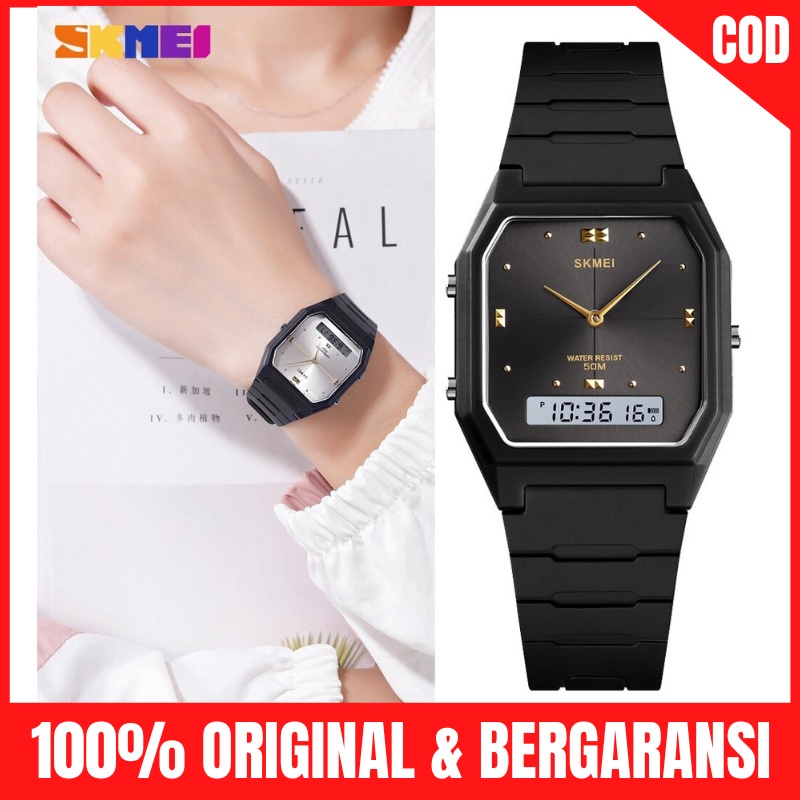 Jam Jm Tangan Tngan Wanita Perempuan Cewek Cewe Analog Skimei Skmei Skeme Skymei Kotak Original 1604
