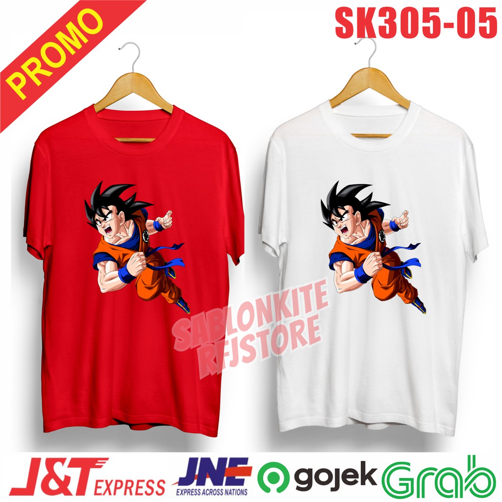 MURAH!!!! KAOS KEREN DISTRO DRAGONBALL GOKU SK305 COMBED 30S